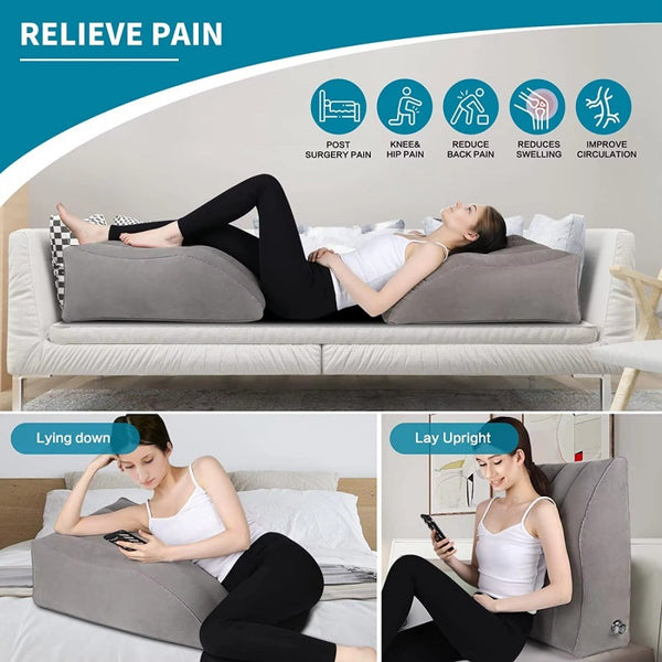 Inflatable foot pillow